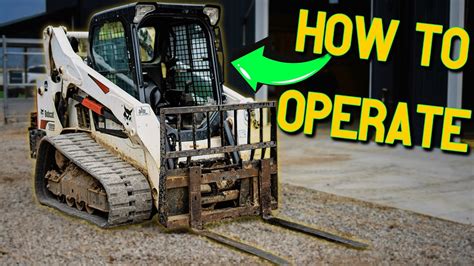 how to operate a bobcat skid steer video|skid steer operating instructions.